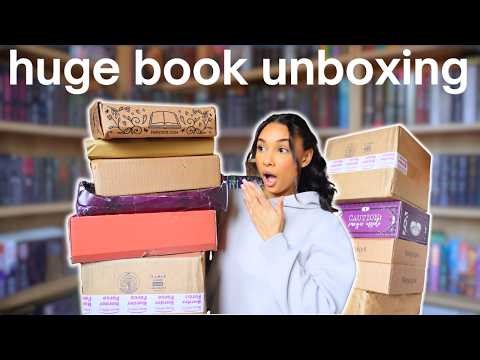 huge book unboxing! ✨📦 book haul, book mail, PR boxes & special editions