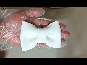 HOW TO MAKE FONDANT BOW || minnie mouse cake