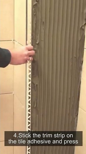 How to install round shaped tile edge trim?