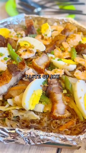 Try our new Pancit Bilao Special. Choose from any of our delicious upgrade - Lechon Kawali, Shrimp, and Overload. Call us at 0969-4281342 or message us at @tasteofjoy.ph for your order and inquiries! Reposted video from @insta_kitty.katie13 Thank you ma'am for featuring us.