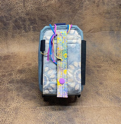 Scanner/phone Holder "style 2" Belt Clip, ID Holder, Elastic, and Snap. Designed to Fit New Postal Scanners. (gray Flower-1) - Etsy