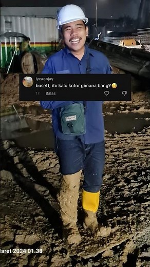 celana jutaan kena lumpur ⁉️