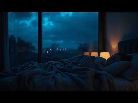Aesthetic Rain Window View 🌧️ | Calm Night Sounds for Relaxation