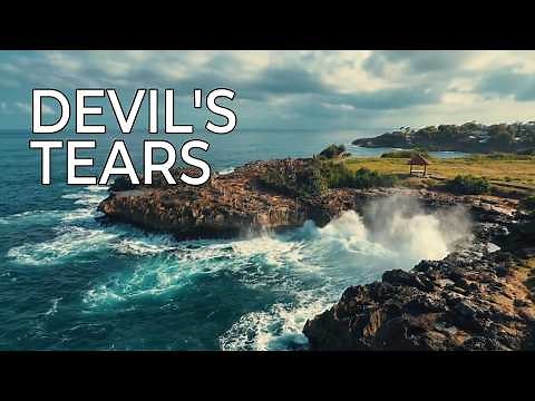Drone Over Devil's Tears - Nusa Lembongan Bali Vacation 4K Footage #drone #bali #nusalembongan