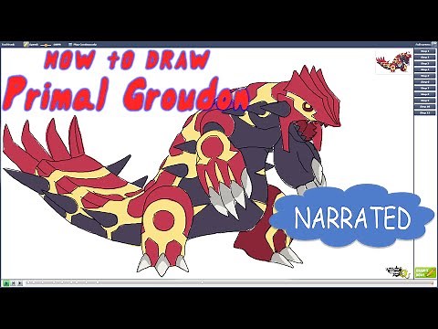 How to Draw Primal Groudon from Pokemon