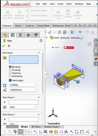How to Use Flex Command in SolidWorks | Beginner Guide