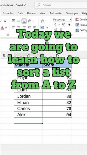 How to Sort Alphabetically in Excel (A-Z Tutorial)