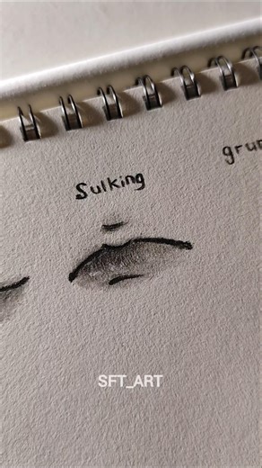 Drawing lips ✨ ( happy sulking grumpy) #drawing #lips #tutorial #art #sketch #howtodraw #shorts