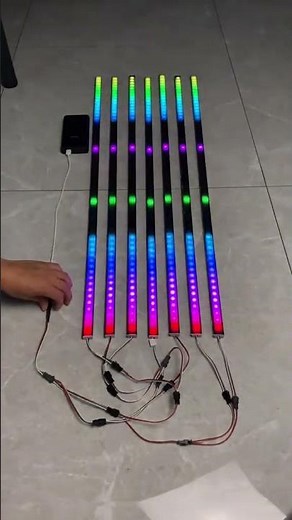 5V Rhythm Light Bar RGB Sound Control Rhythm Recognition Light Bar DJ Led Ligths #musicsynclights