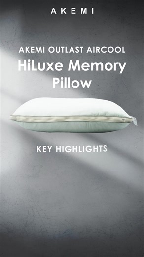 Drift off into your best sleep with the right pillow. ❄️ Made to regulate heat and reduce night sweats, our Outlast® Aircool pillows keep you comfortably cool throughout the night. Discover the one that suits your sleep today. Available at at AKEMI Home, ED Shop Ipoh or your nearest AEON, PARKSON or SOGO outlets. #AKEMI #BringingTogetherness | AKEMI