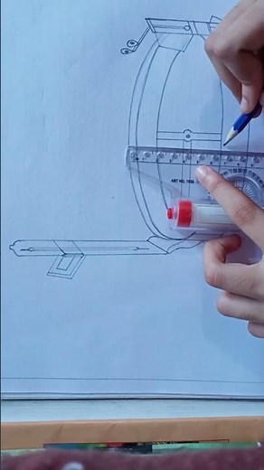 How to draw prismatic compass in surveying