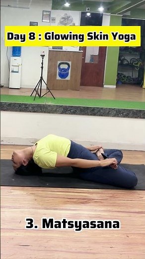 Day 8 – Glowing Skin Yoga | 10-Minute Routine for Radiant Skin #yogawithjuhii #motivation #shorts