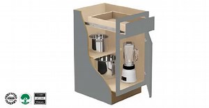 Update your kitchen! NEW Pewter Grey, full assembled, cabinets featuring premium 3/4" thick adjustable shelves, and ball bearing drawer glides for smooth opening and closing! Visit us at {{page.location.street_address}}, {{page.location.city}} today! | Kent Building Supplies