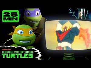 25 MINUTES of the Ninja Turtles Watching Cartoons on TV! 📺 | TMNT