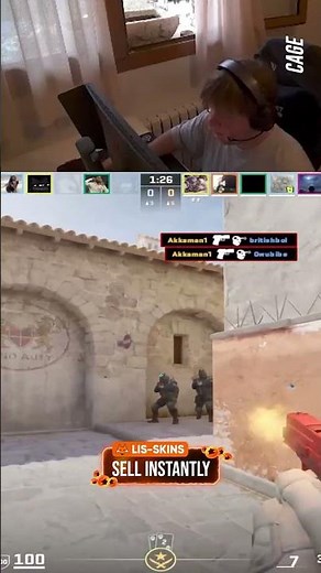 s1mple was one bullet away… 👀 #s1mple #cs2 #twitchclips