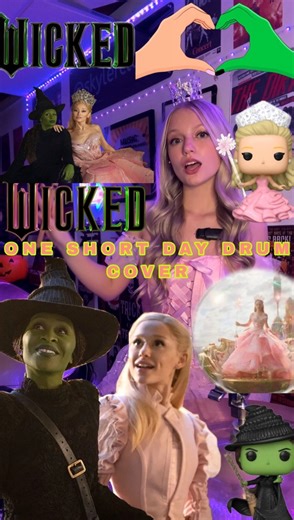 #drums #femaledrummer #drummer #wicked #wicked movie #drum #drumming #drummers #girldrummer #drummergirl #drumcover #drummingcover #drumcovers #drumsolo #witch #glinda #musician #girlmusician #explorepage #wizardofoz #musicians #foryou #blowthisup #viral #music #rockstar #explore #wickedthemusical #musicals #musical | crashingskymusic