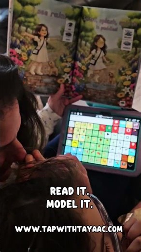 Built for communication first. AAC modeling made easy. #AAC #SpeechTherapy #Autism