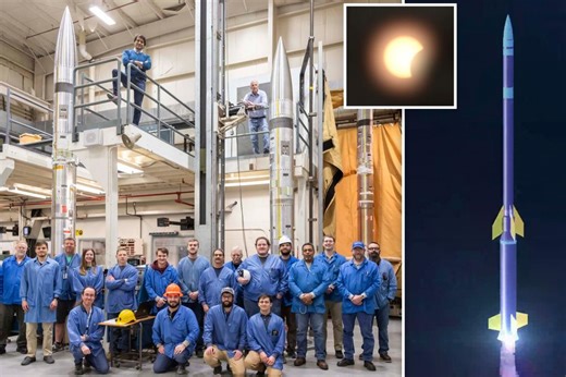 NASA launches sounding rockets into moon’s shadow during solar eclipse