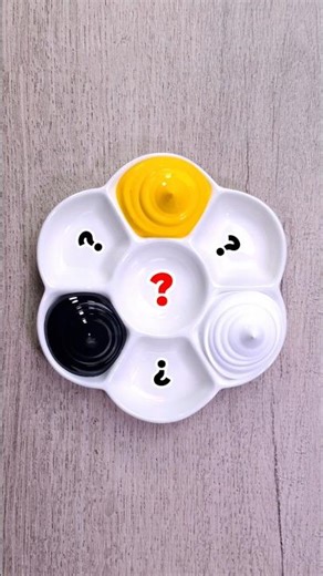 Yellow + white + black = color ? #colormixing #colormixingmagic #satisfying #biraycolor #shots
