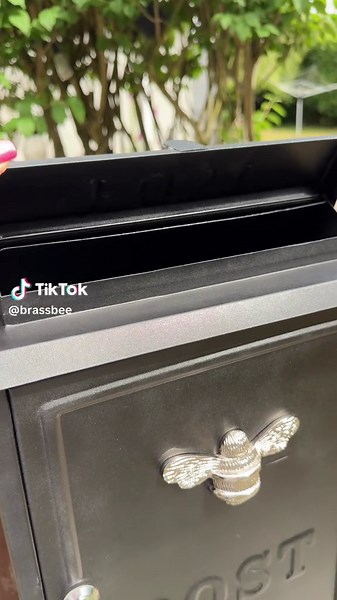 This little beauty is back in stock! Our silver bee postbox. Designed to keep your letters safe until you collect them from inside the box. #brassbee #postbox #postboxes #letterbox #letterboxhome