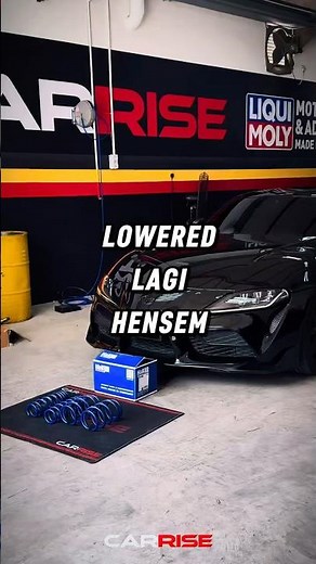 Toyota Supra A90 lowered kereta dengan H&R Sport Springs