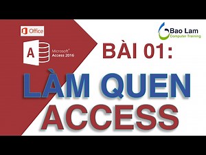 Microsoft Access 2016 Lesson 01: Getting to know the ACCESS database