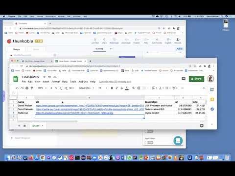 Connect your app to a spreadsheet in Thunkable