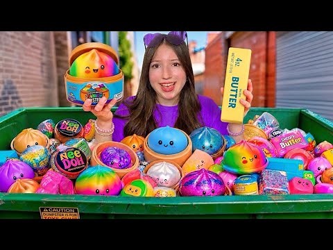 I Found VIRAL SQUISHIES in the TRASH! 😱😳🗑️ *Dumplings, NeeDohs & More*