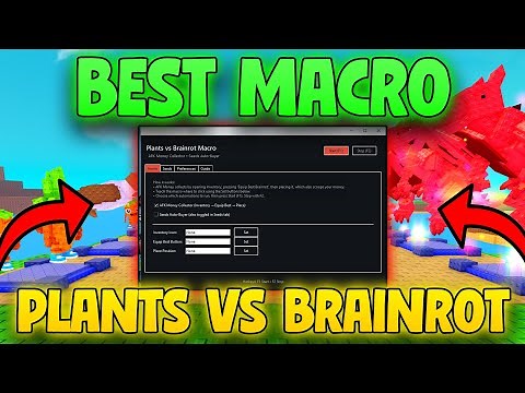 Plants vs Brainrot Macro BEST WORKING Roblox – How To AFK Macro in Plants vs Brainrot!