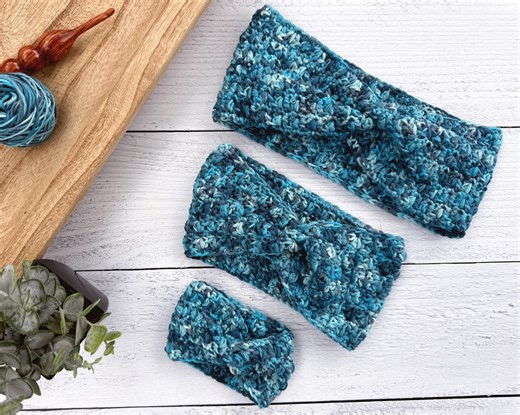 Textured Twisted Headband (Free Crochet Pattern)