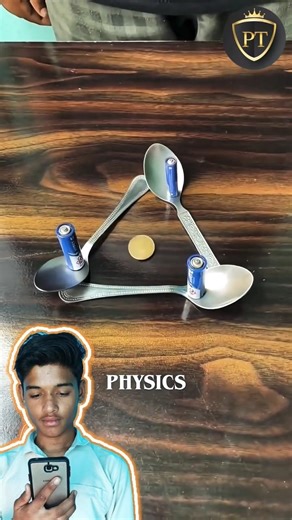 Spoon + Sell = Spin Coin Hack ✅ Science project class 7th #diy #science #fyd #experiment #ytshort