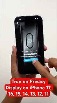 How to Turn On Privacy Display on iPhone 17, 16, 15, 14, 13, 12, 11 #shorts
