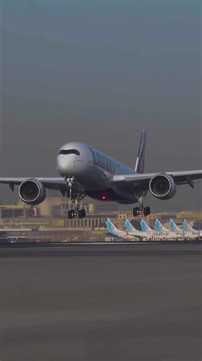 Incredible A350 Landing at DXB Airport