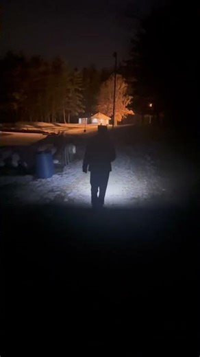 Winter night walk #winternightroutine #winterwalks