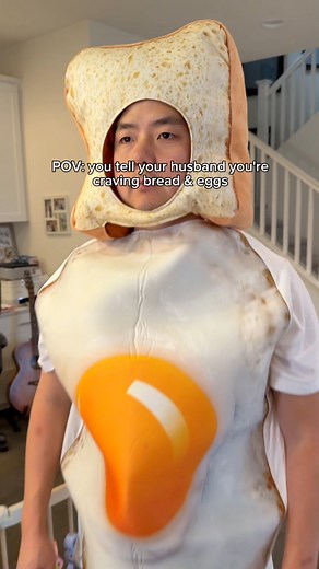 When you know she’s craving bread and eggs, King's Hawaiian never fails. Bread and egg costume not included. | POV Husband