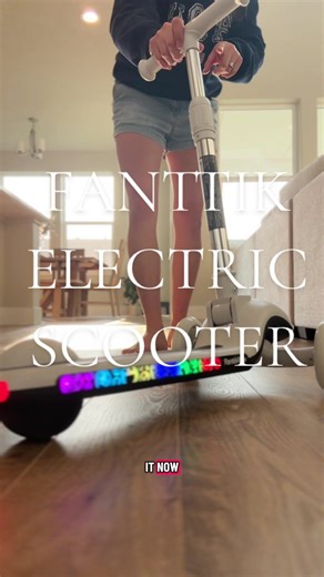 Electric Scooter with Bluetooth Speaker & AI Speed Control