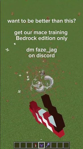Minecraft bedrock mace pvp training