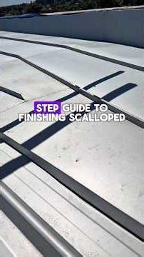 Scallop termination into a standing seam back tray