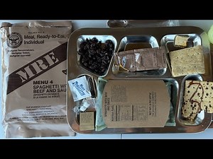 Trying 24 MRE meals: Part 4 (Spaghetti with Beef and Sauce)