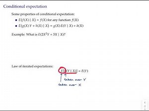 Econometrics topic 2 video 4: Conditional expectation and mean independence