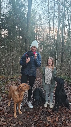 We live our lives surrounded by Labradors — raising them, loving them, and yes, carefully and responsibly breeding them. My daughter is a big part of it all. She helps with the puppies, learns how to care for them, and is already becoming such an eager little student when it comes to training. Watching her grow up with these dogs — learning kindness, patience, and connection — is one of my favorite parts of this journey. I’m also a Search & Rescue dog handler, so everything I share here comes fr