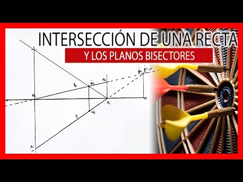 ⚔ Intersección de una RECTA con el primer y el segundo BISECTOR ⚔