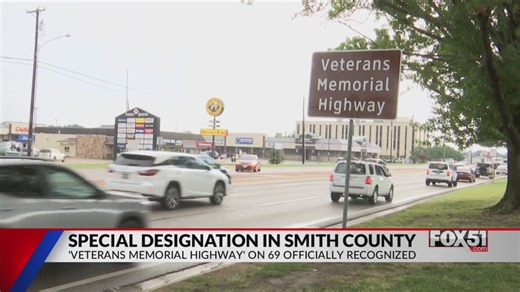Veterans Memorial Highway officially recognized in Tyler