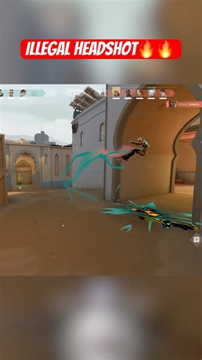 THAT HEADSHOT WAS ILLEGAL 💀 BRO THAT RAZE #shorts #valorantclips #valorant