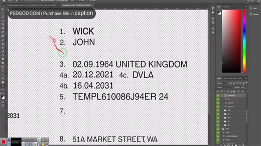 Mp4.ir | UK Drivers License PSD Template Download - Editable Photosh