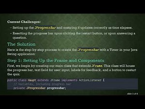 How to Add a JProgressBar That Works With a Timer in Java Swing