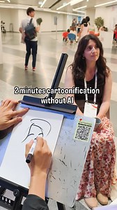 18K views · 9.9K reactions | Drawing people as cartoon character better than AI. 2 minutes quick sketch at a trade show in Vienna #schnellzeichner #cartoonstyle #gastgeschenk #quicksketchartist #livemarketing #messegiveaway #messesouvenir | Schnellzeichner Xi | Facebook