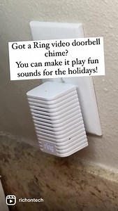 If you have a Ring video doorbell chime you can make it play fun sounds for the holidays. Here’s how! | Rich DeMuro