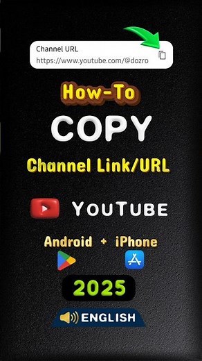 YouTube URL: How to Find/Get/Copy YT Channel Link on Mobile Phone App #youtubechannellink