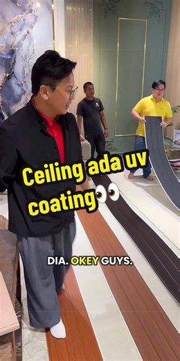 Pvc ceiling ada uv coating #ipainterdiy #dekorumah #ceiling #dekodiy #pvcceiling